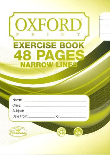 Picture of EXERCISE BOOK NARROW LINES 48PGS